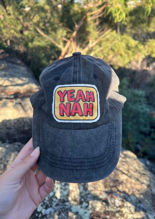 Black "Yeah Nah" - Cap