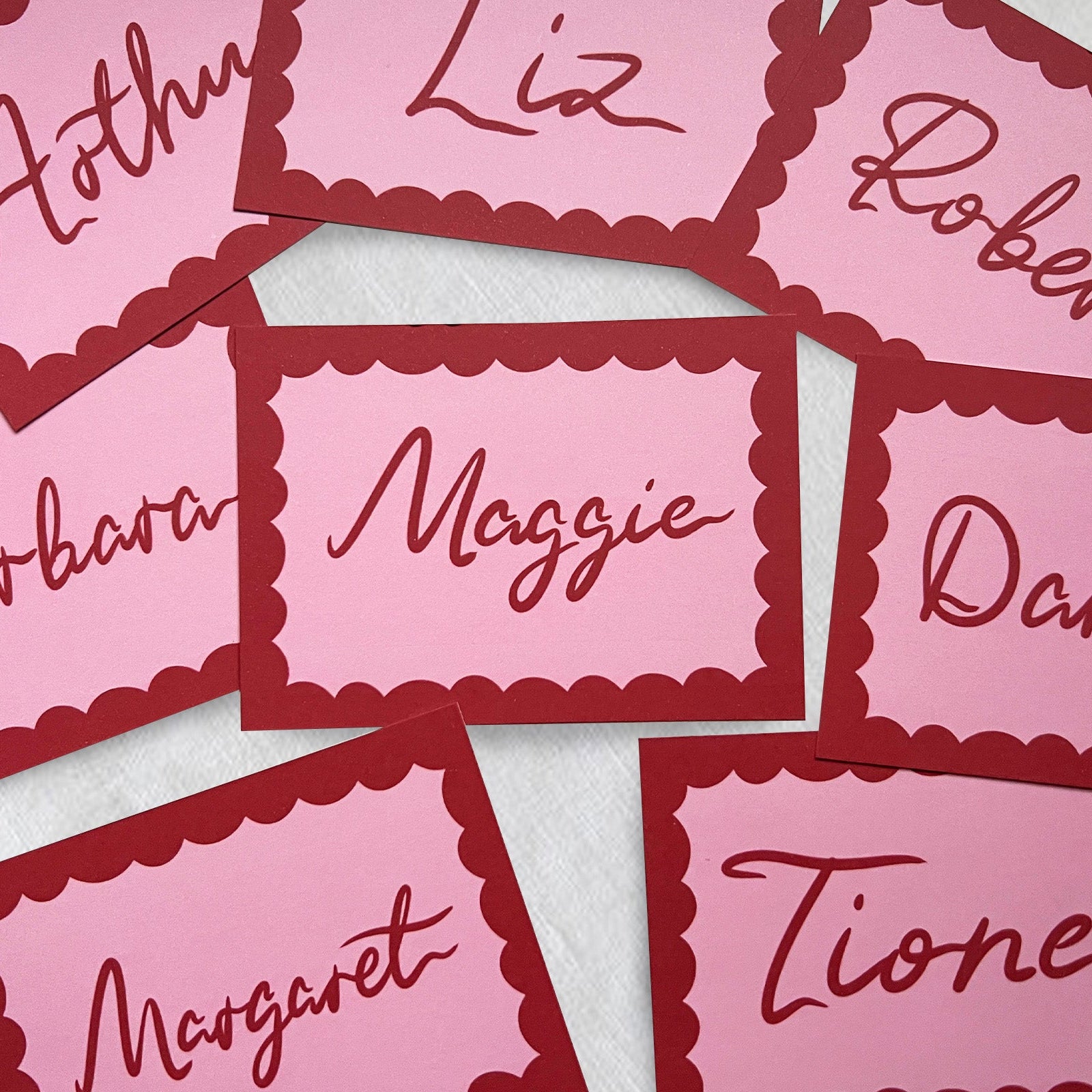 Bubble Border Place Cards