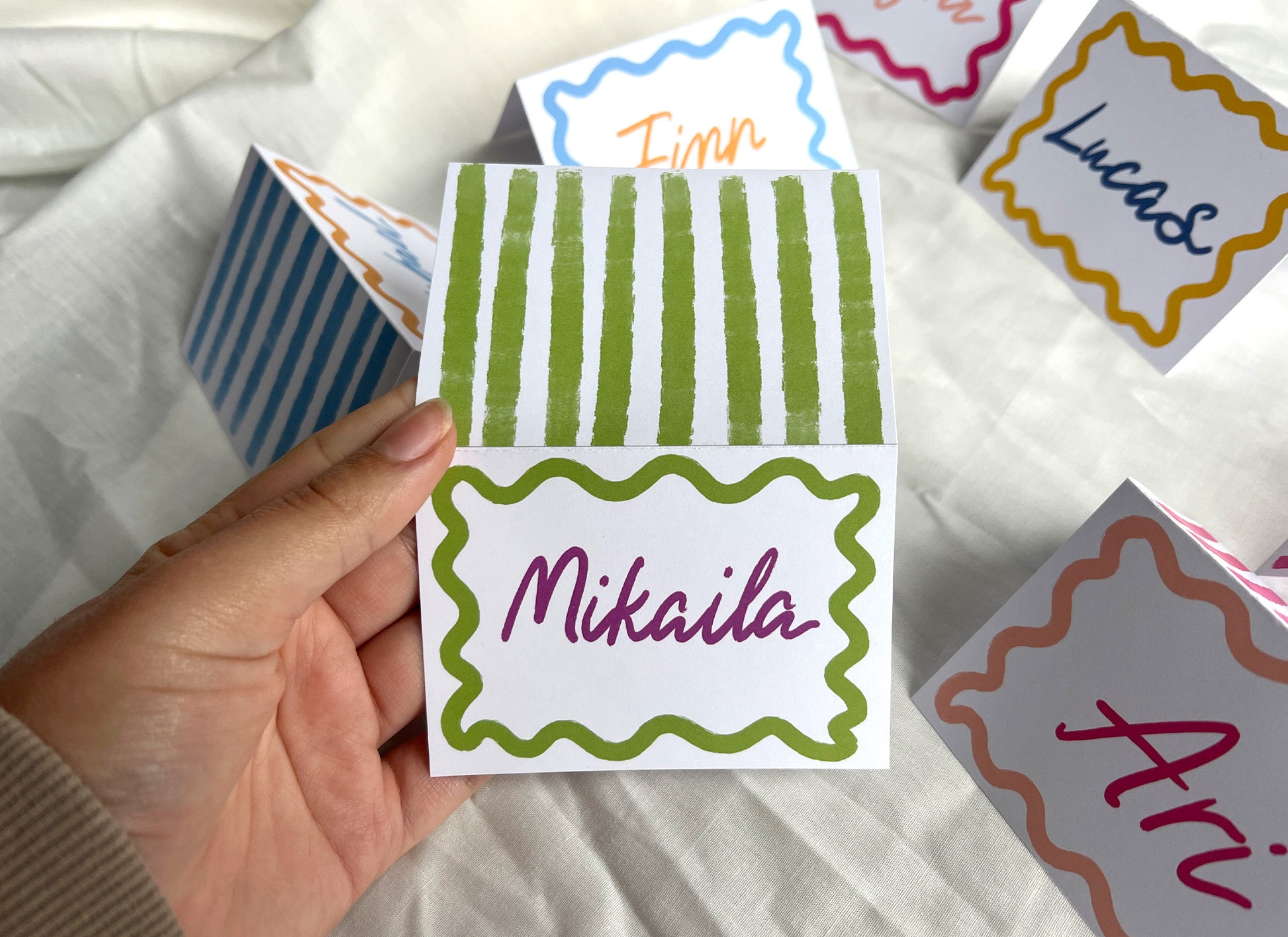 Picnic Folded Place Cards