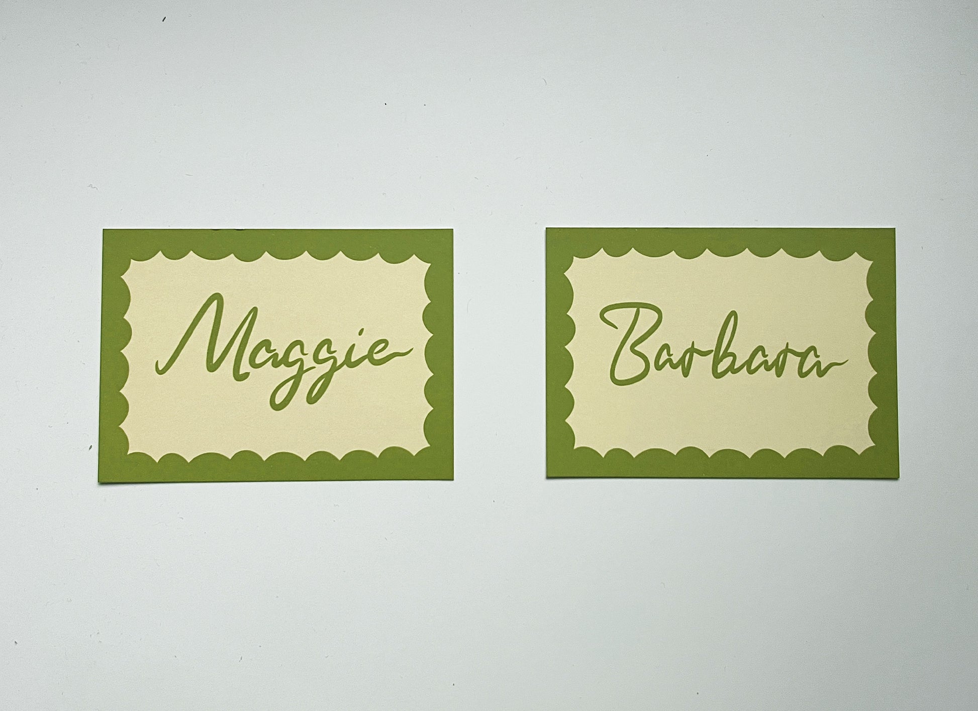 Bubble Border Place Cards