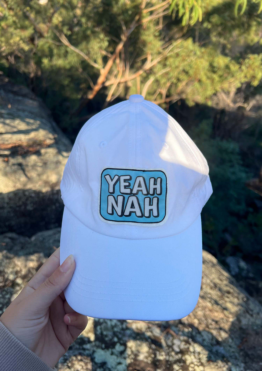 White "Yeah Nah" - Cap