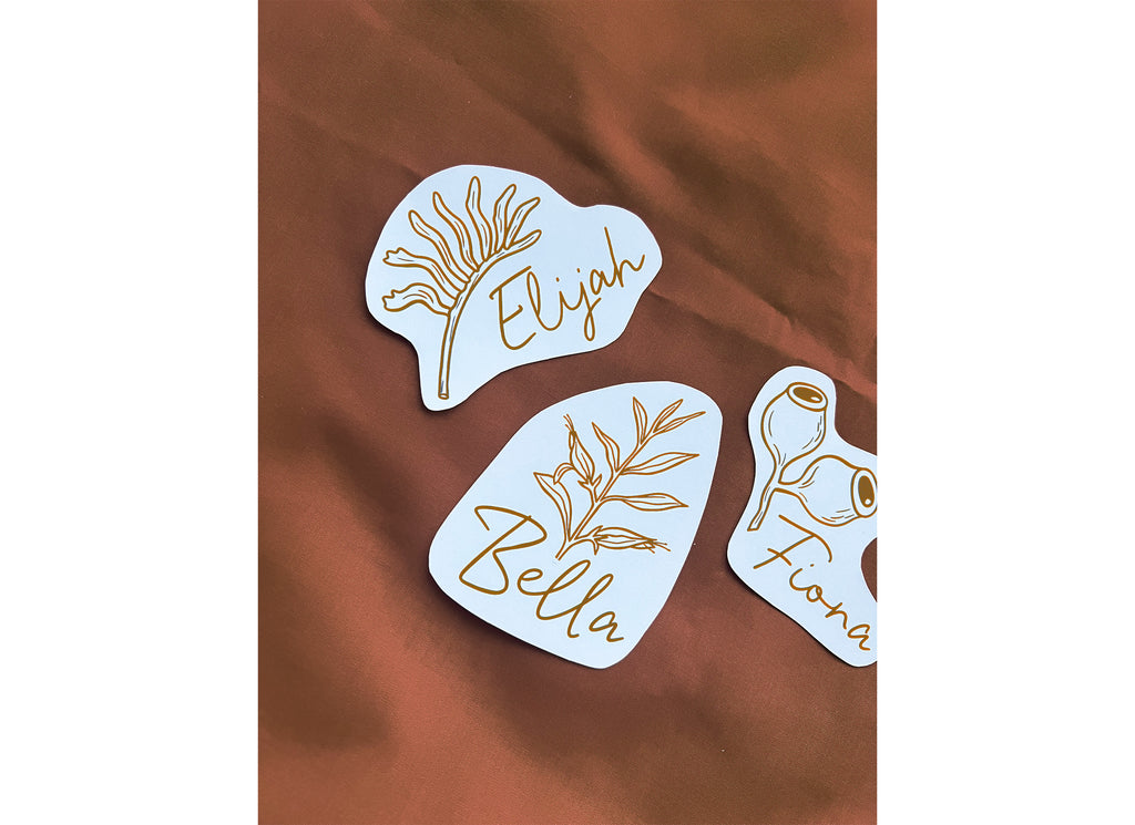 Native Flora Place Cards