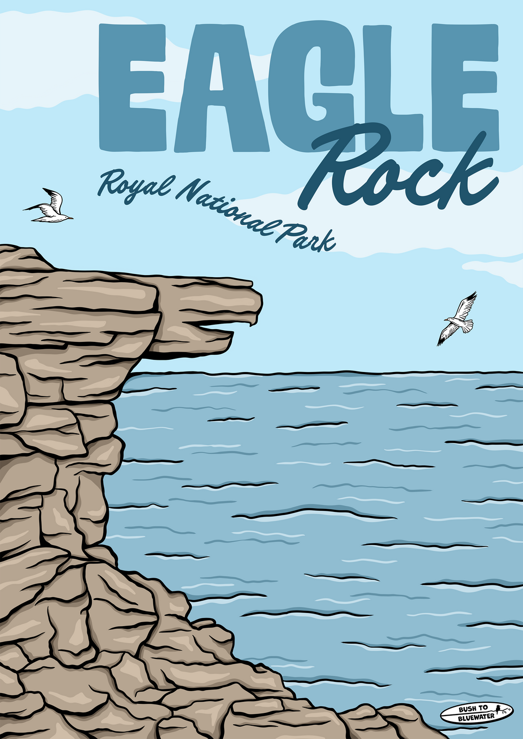 Eagle Rock - Royal National Park Poster
