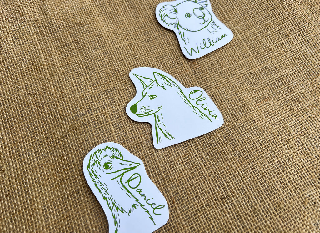 Aussie Animal Place Cards