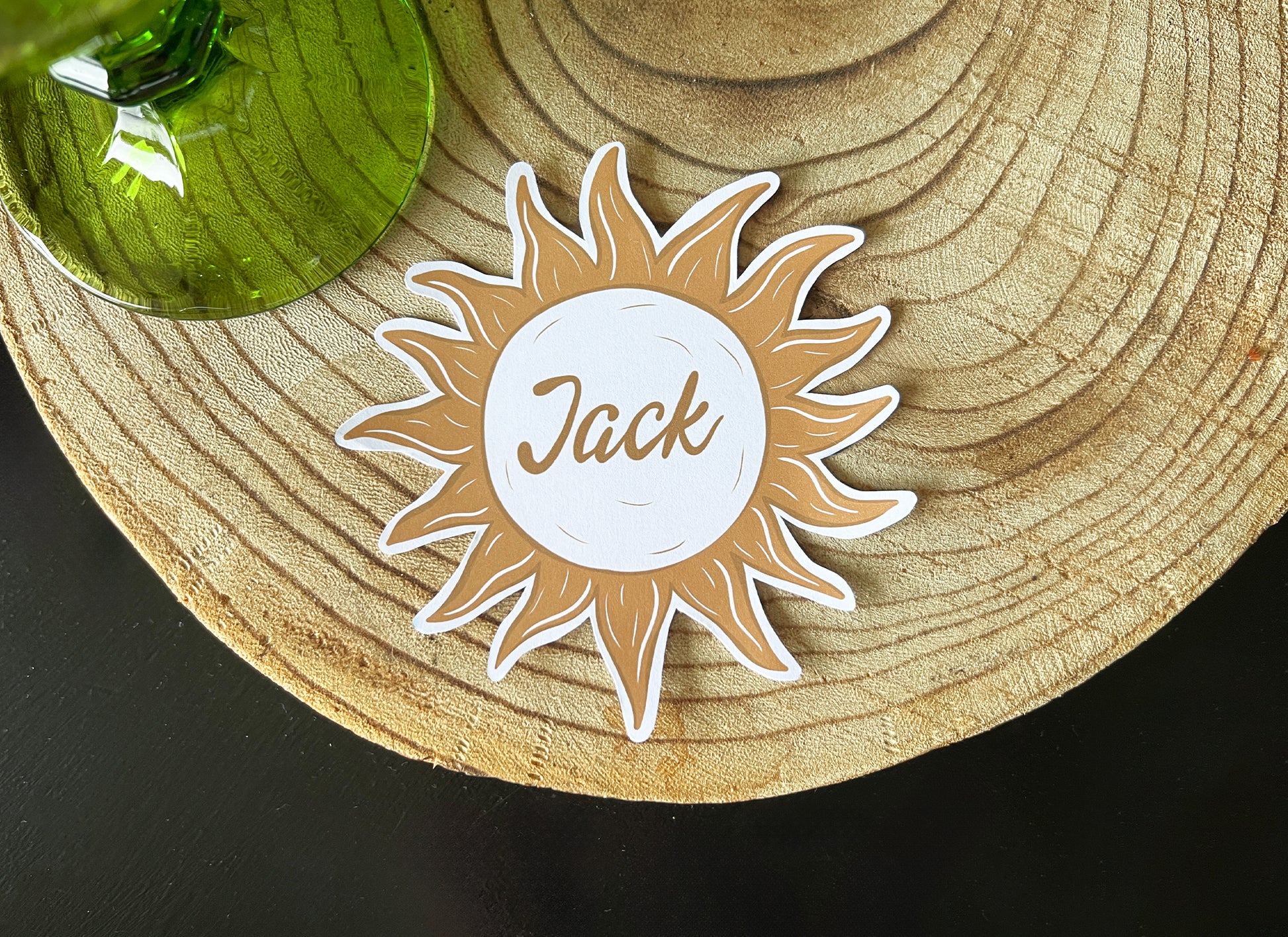 Boho Sun Place Cards