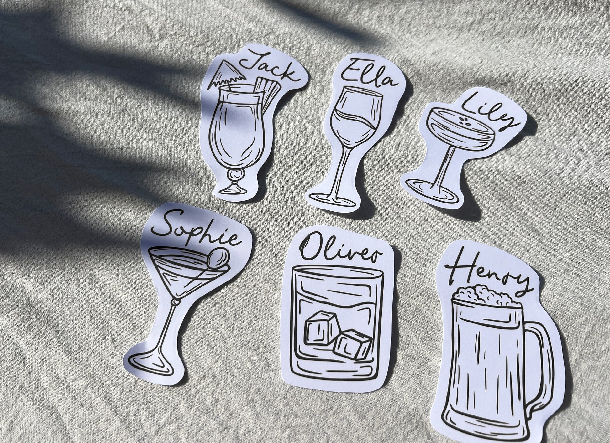 Drinks Place Cards