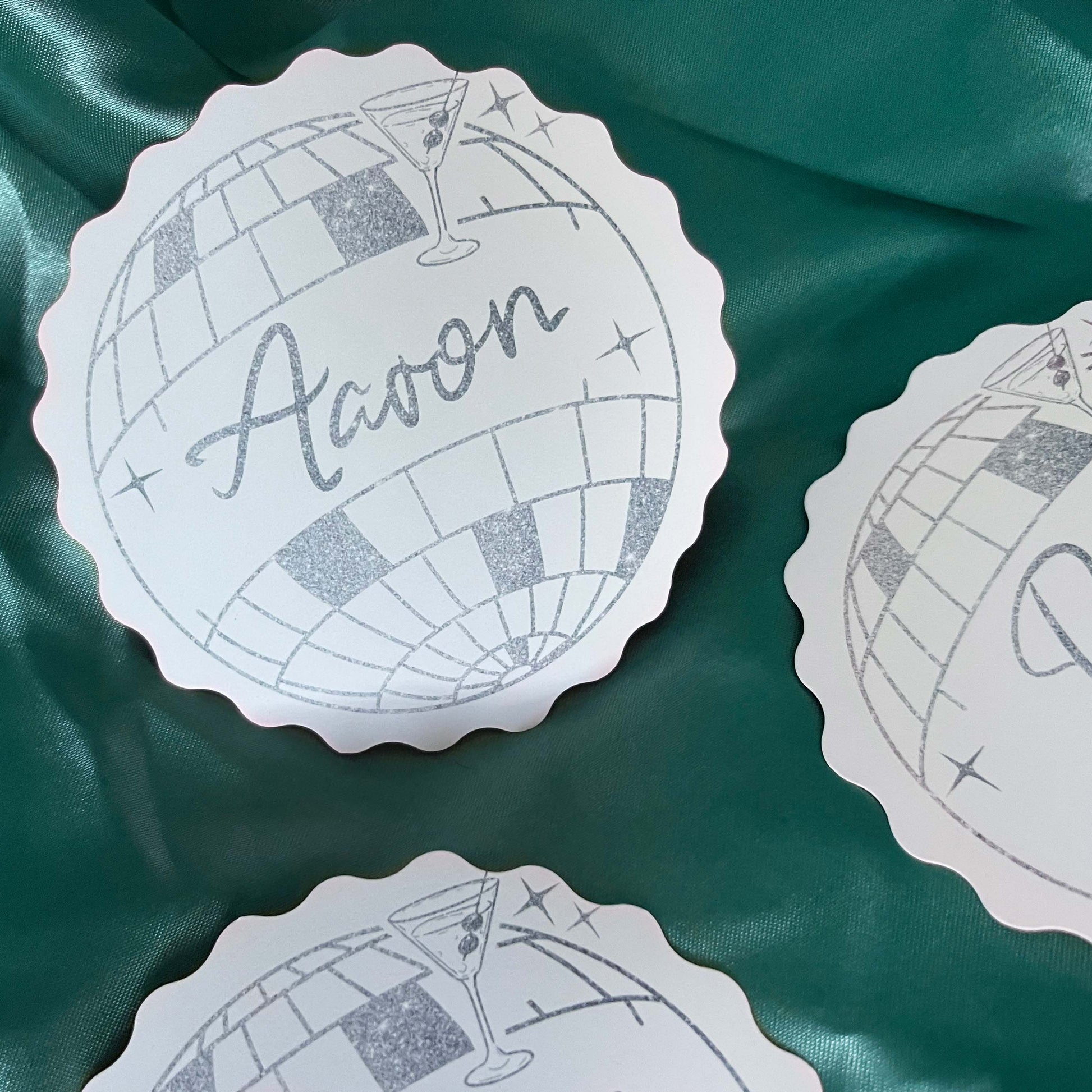 80s Disco Place Cards