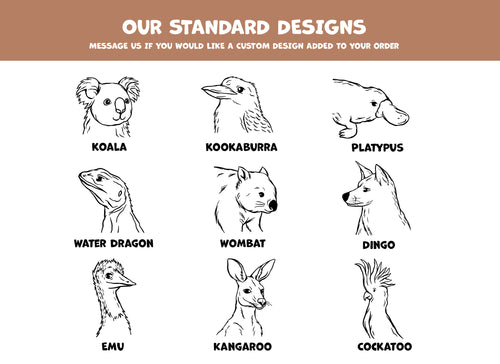 Aussie Animal Place Cards