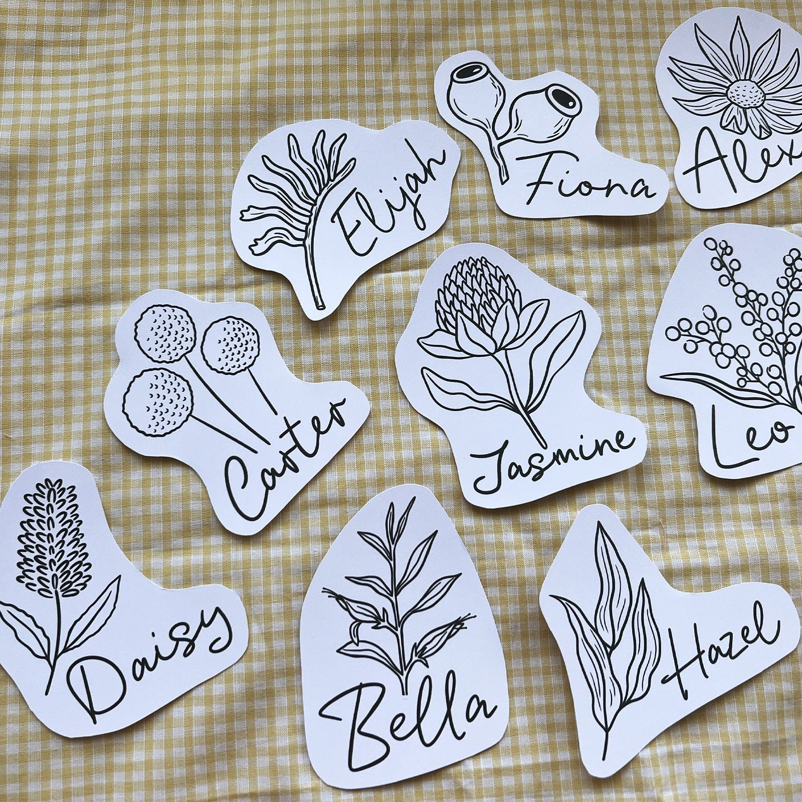 Native Flora Place Cards