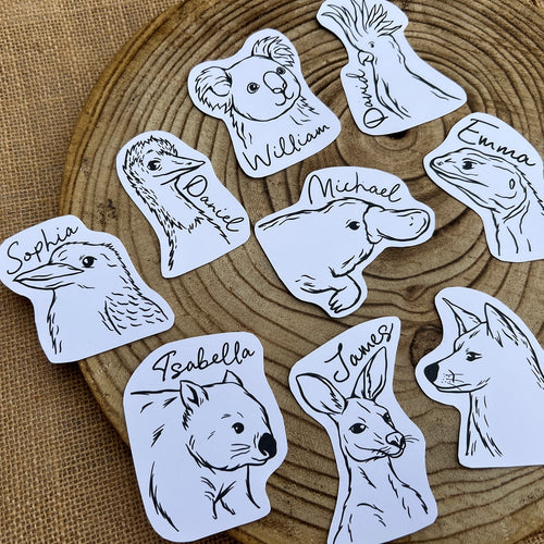 Aussie Animal Place Cards