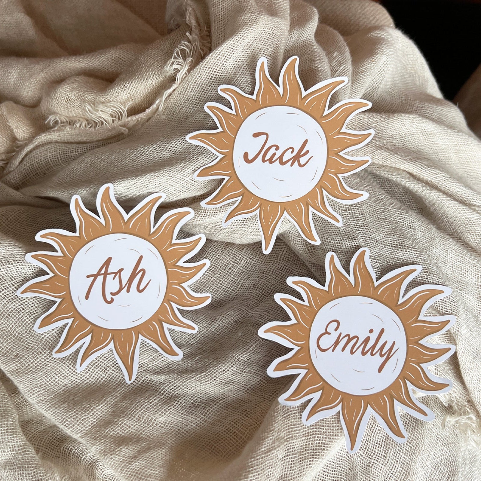 Boho Sun Place Cards