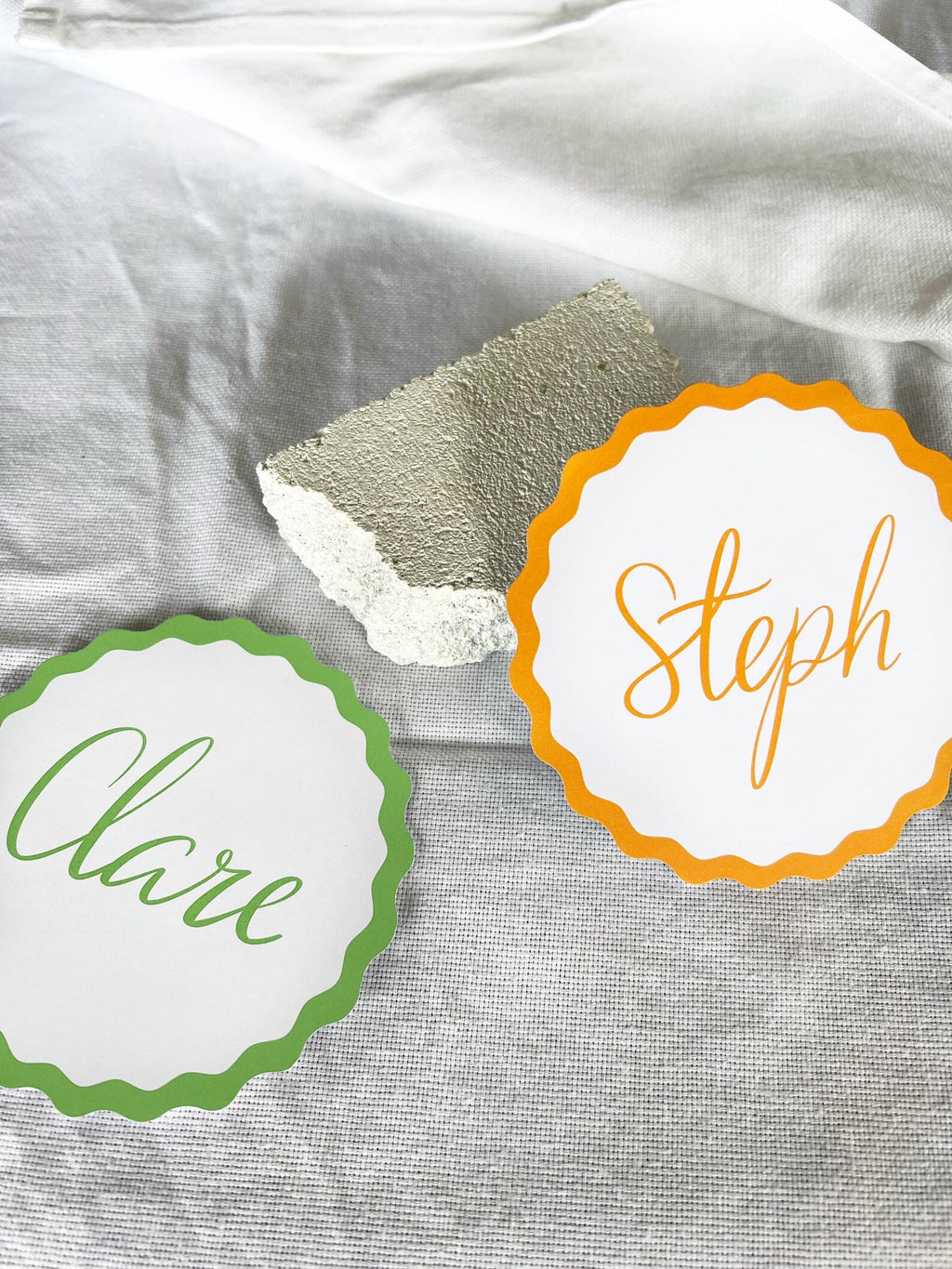 Ripple Border Place Cards