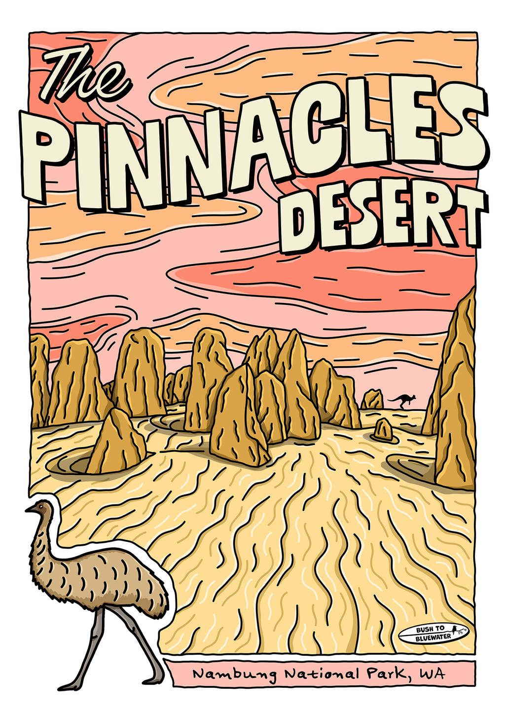 The Pinnacles Desert, WA Poster